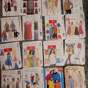 45 sewing patterns-McCall's, Simplicity, Vogue, Butterick